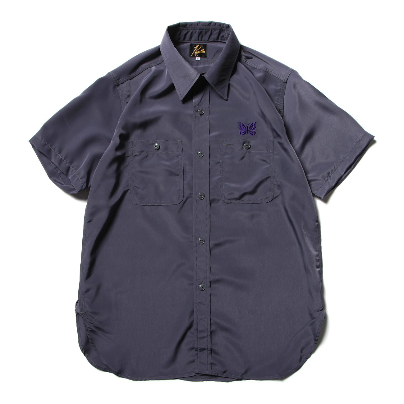 S/S Work Shirt - Poly Cloth - Smoke Purple