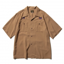 Needles / ニードルズ | S/S Cowboy One-Up Shirt - R/PE Twill - Brown