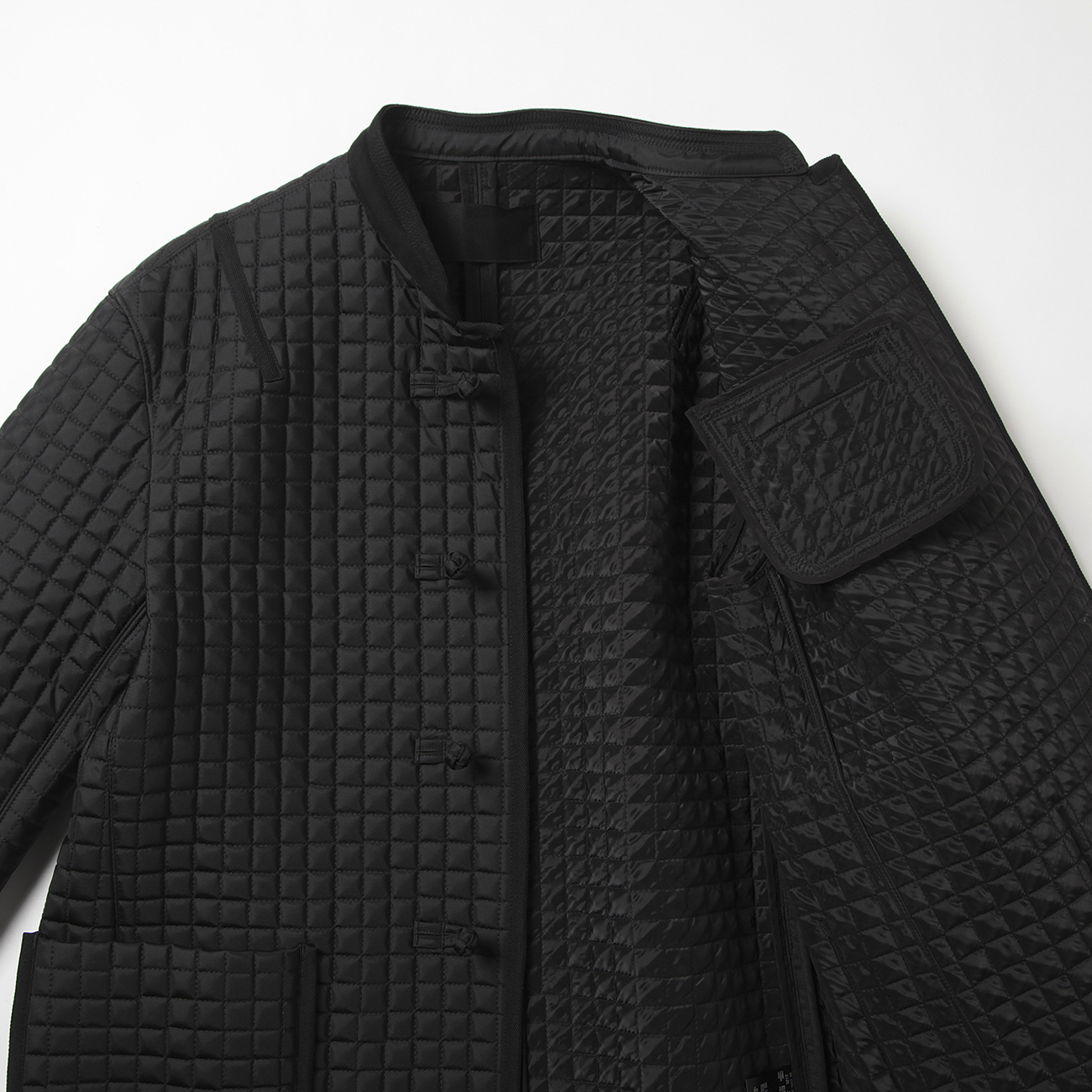 Oriental Quilt Jacket - Black