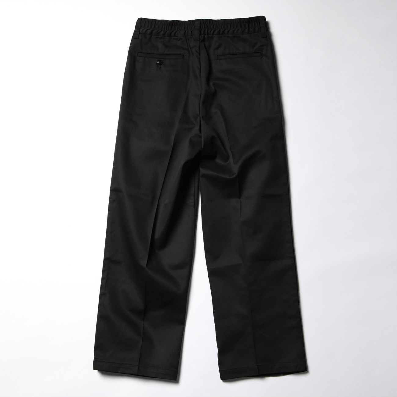 WIDE WORK SLACKS - Black