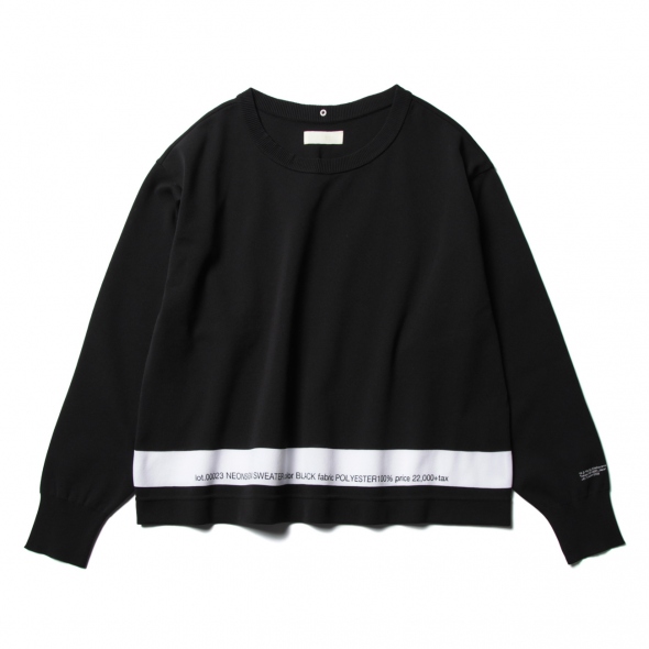 NEON SIGN / ネオンサイン | NEONSIGN SWEATER - Black | 通販 ...