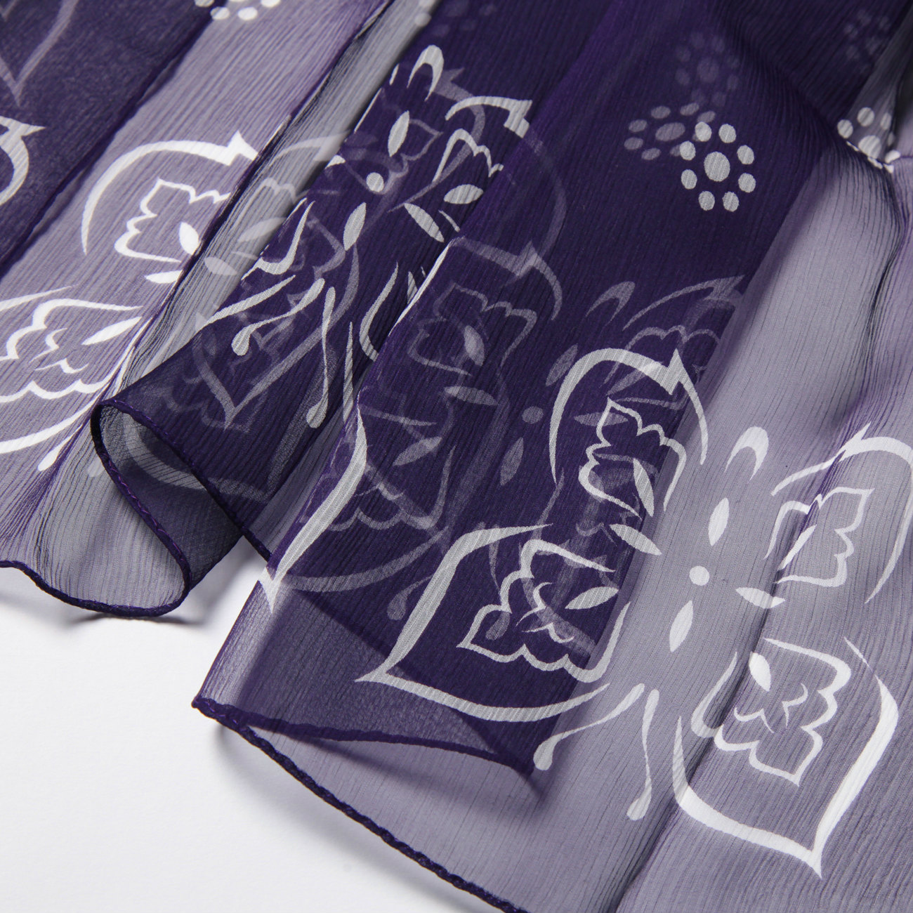 Needles / ニードルズ | Scarf - Papillon / Silk Crepe - Purple