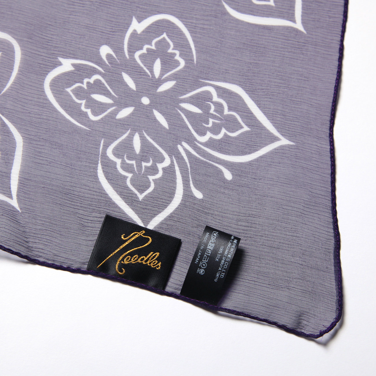 Needles / ニードルズ | Scarf - Papillon / Silk Crepe - Purple