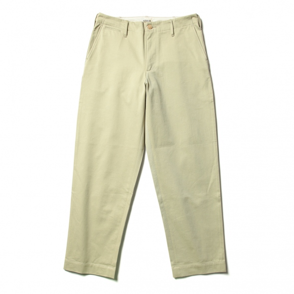 【18SS】 AURALEE オーラリー WASHED FINX LIGHT CHINO WIDE PANTS ワイド チノ パンツ 3 olive AURALEE WASHED FINX LIGHT CHINO SKIRT 1 ARTWORK 福岡 AURALEE