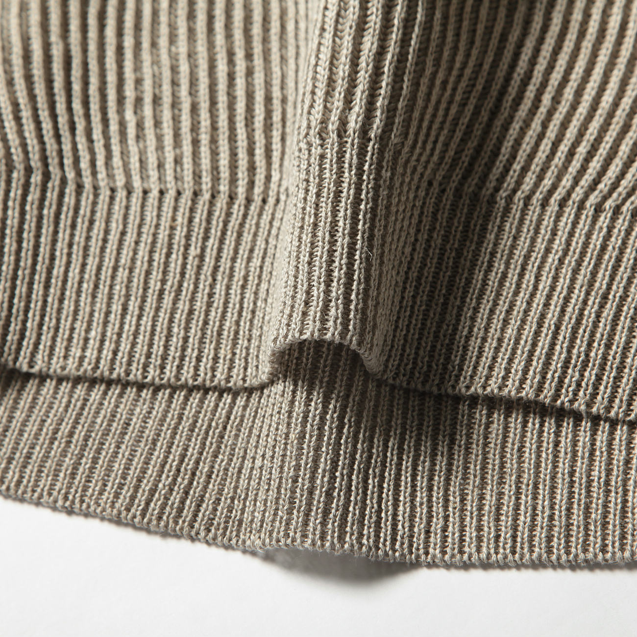 HEMP RIB KNIT BIG P/O (メンズ) - Natural