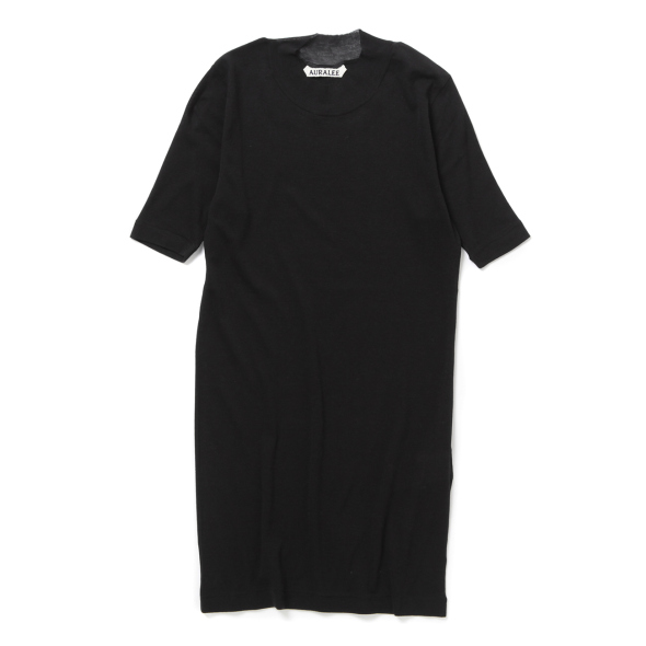 AURALEE ブラックセットアップ AURALEE / オーラリー | SUPER HIGH GAUGE SHEER RIB TEE