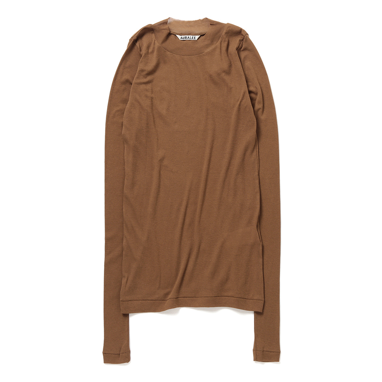 AURALEE A24AP08BCNATURALBROWN 関税送料込 AURALEE ELASTIC HIGH GAUGE SWEAT HALF ZIP P/O |