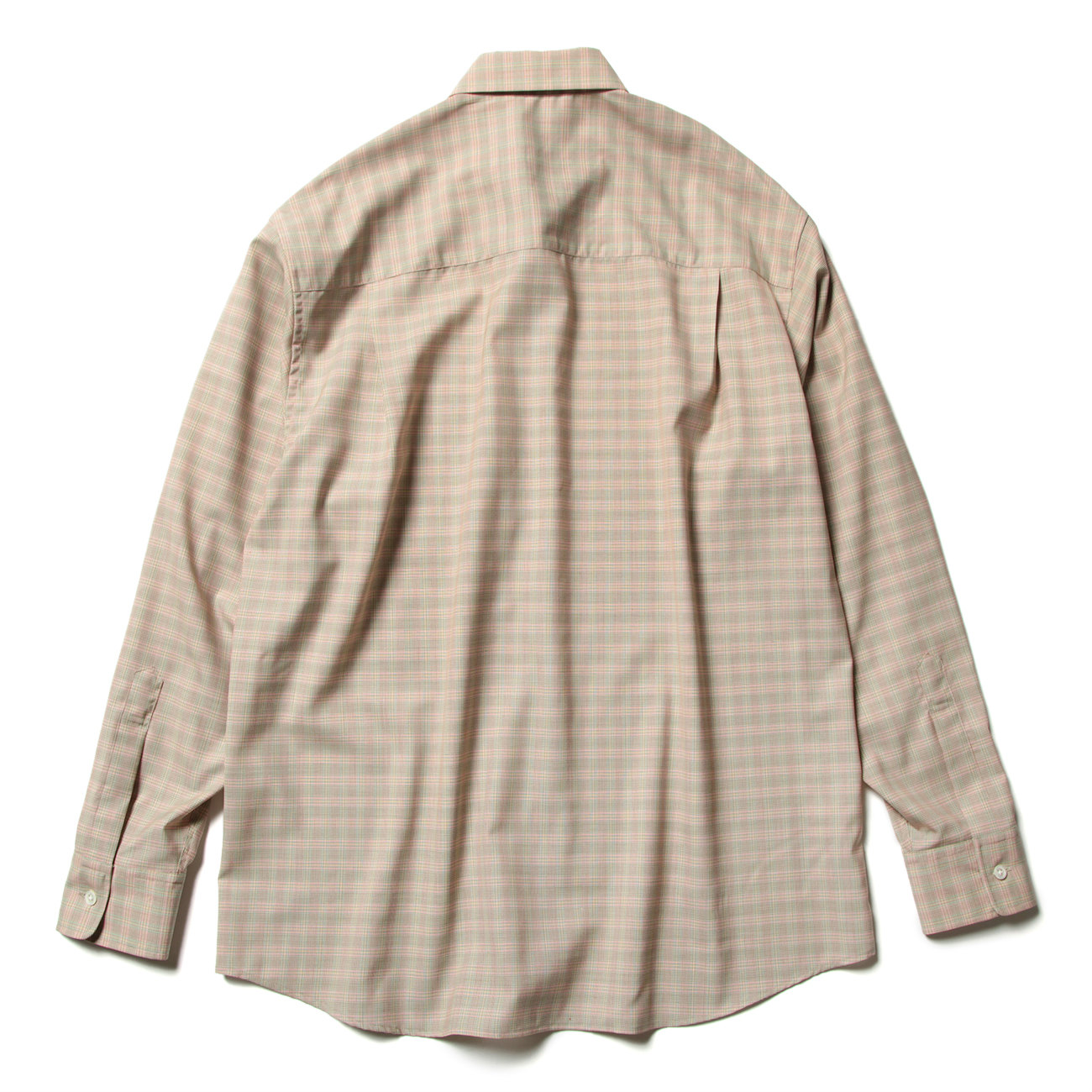 SUPER LIGHT WOOL CHECK SHIRTS (メンズ) - Pink Green Check