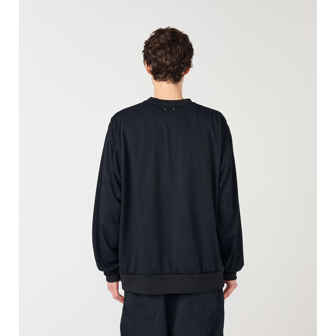 nanamica / ナナミカ | Polyester Jersey L/S Tee - Black | 通販