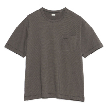 nanamica / ナナミカ | Micro Stripe Pocket Tee - Black X Gray