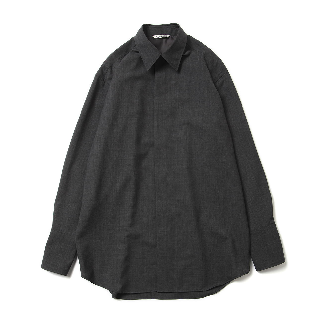 SUPER FINE TROPICAL WOOL SHIRT (レディース) - Top Charcoal