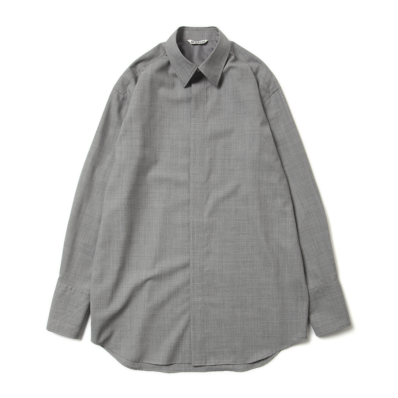 SUPER FINE TROPICAL WOOL SHIRT (レディース) - Top Gray