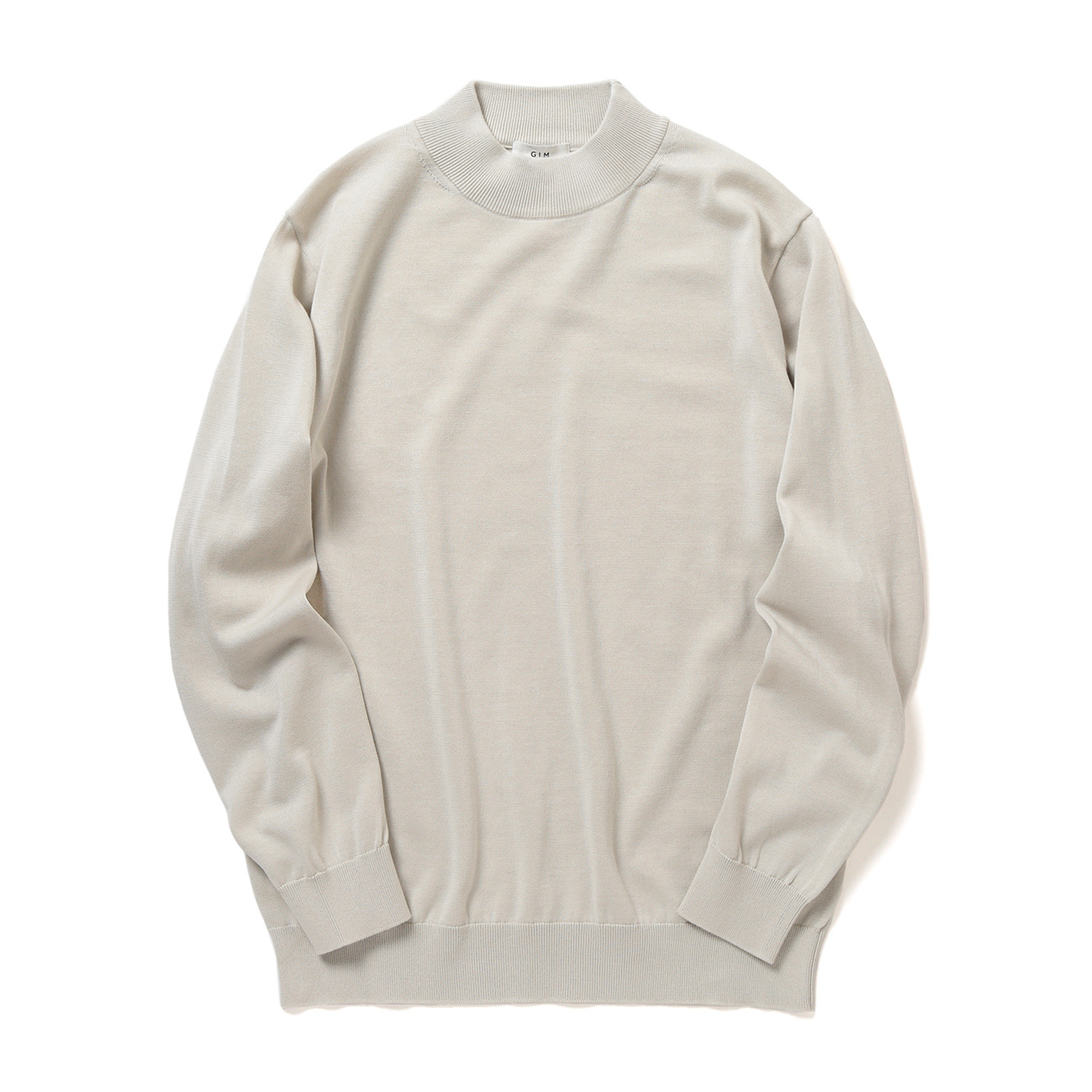 【新品未使用】GIM コットンニット　半袖ベージュ　伊勢丹メンズ館 gim2490017-1.jpg