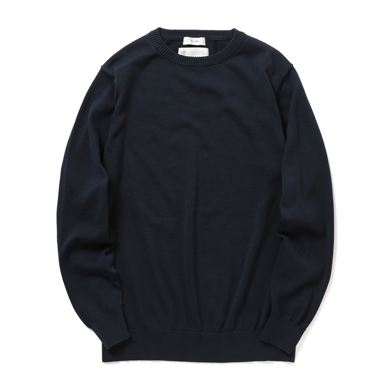 GIM / ジム | 14G ASIC天竺 長袖クルー - Navy | 通販 - 正規取扱店