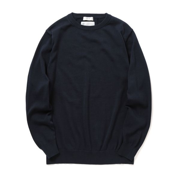 GIM / ジム | 14G ASIC天竺 長袖クルー - Navy | 通販 - 正規取扱店