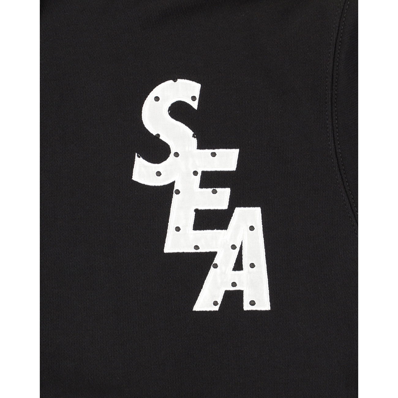 WIND AND SEA / ウィンダンシー | DOT SEA ZIP UP SWEATSHIRT - Black