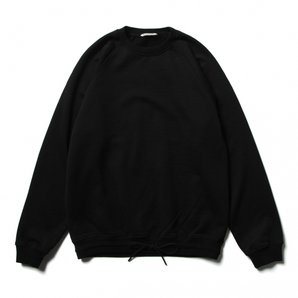 AURALEE / オーラリー | 2022SS | SMOOTH SOFT SWEAT P/O スムース ソフトスウェット プルオーバー | 1 | ブラック | レディース AURALEE [Smooth Soft Sweat Pants]