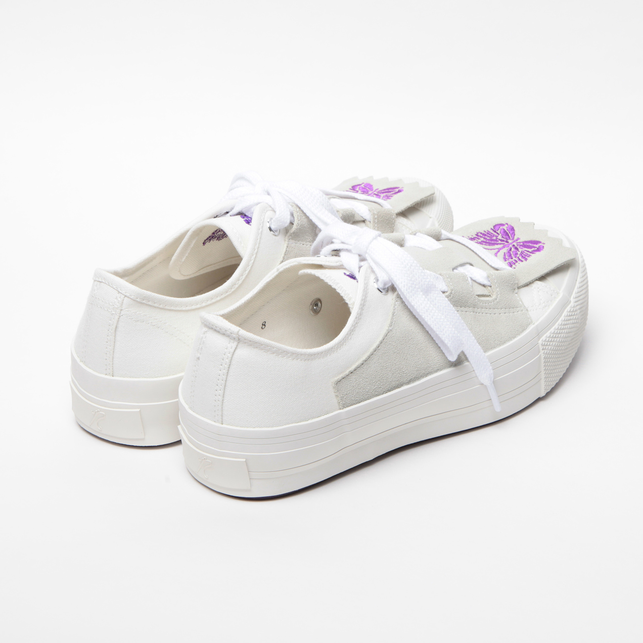 Asymmetric Ghillie Sneaker - Cotton Canvas - White
