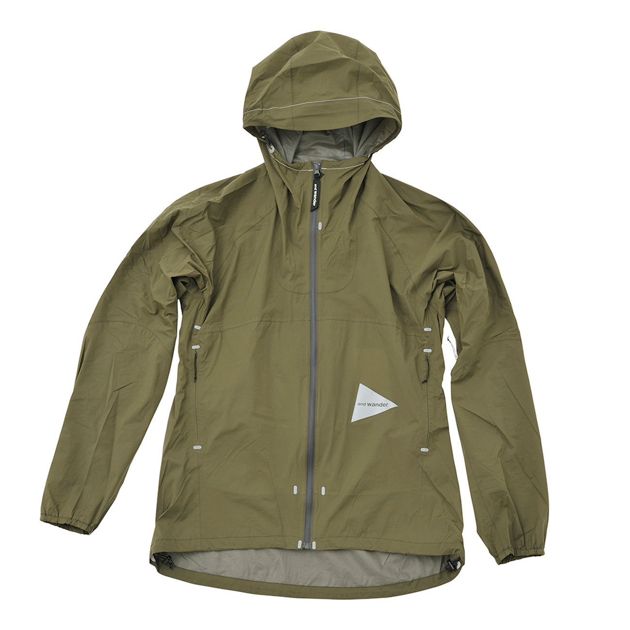 and wander / アンドワンダー | light rain jacket - Khaki | 通販