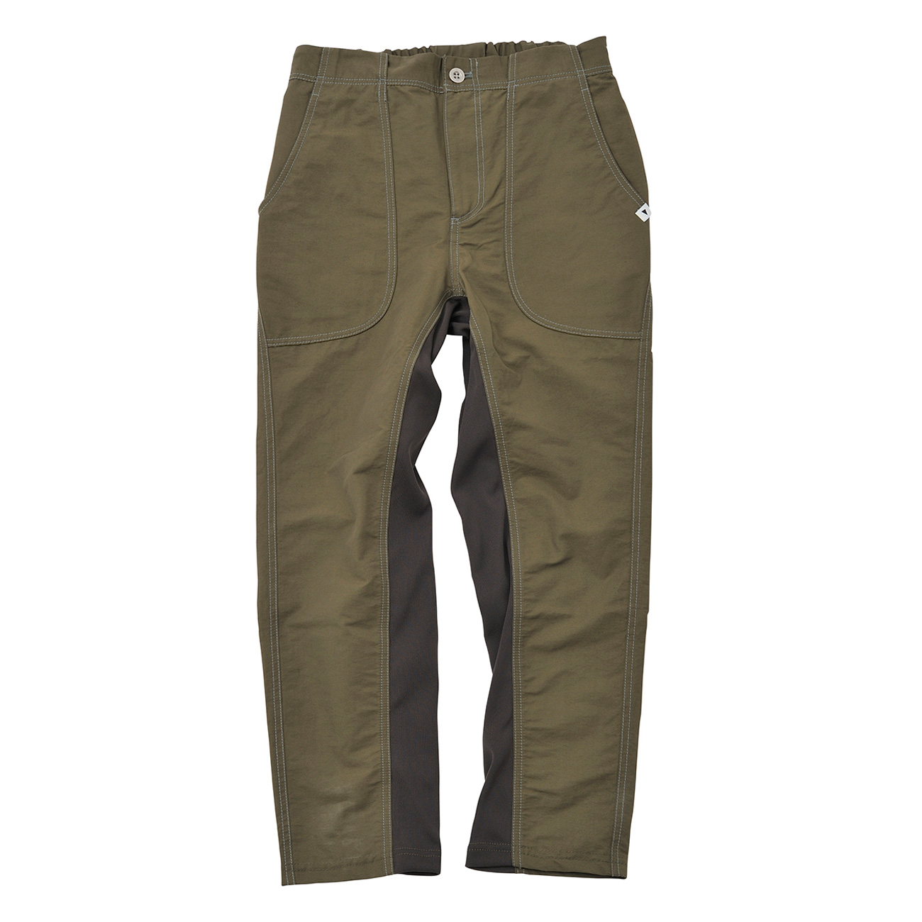 and wander / アンドワンダー | 60/40 cloth rib pants long - Khaki