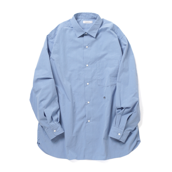 nanamica / ナナミカ | Regular Collar Wind Shirt - Sax | 通販