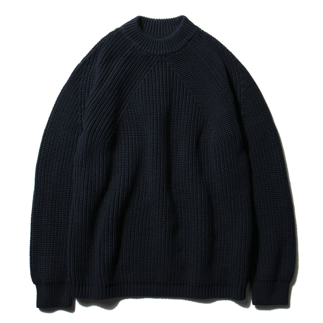 BATONER / バトナー | 片畦クルーネックプルオーバー (メンズ) - Navy