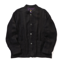 Needles / ニードルズ | Stand Collar Jacket - Rayon Double Face Gauze - Purple