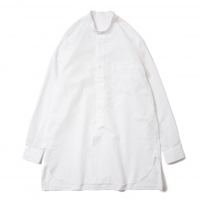 COMOLI / コモリ | バンドカラーシャツ - White
