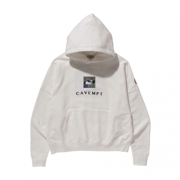 C.E / シーイー | CAVEMPT EMBROIDERY HEAVY HOODY - White | 通販