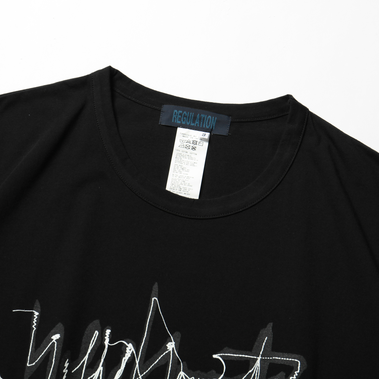 Yohji Yamamoto POUR HOMME | FQ-T90-099-2 - Black | 通販