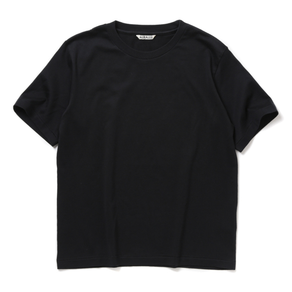 AURALEE / オーラリー | PIMA COTTON JERSEY TEE (レディース) - Black