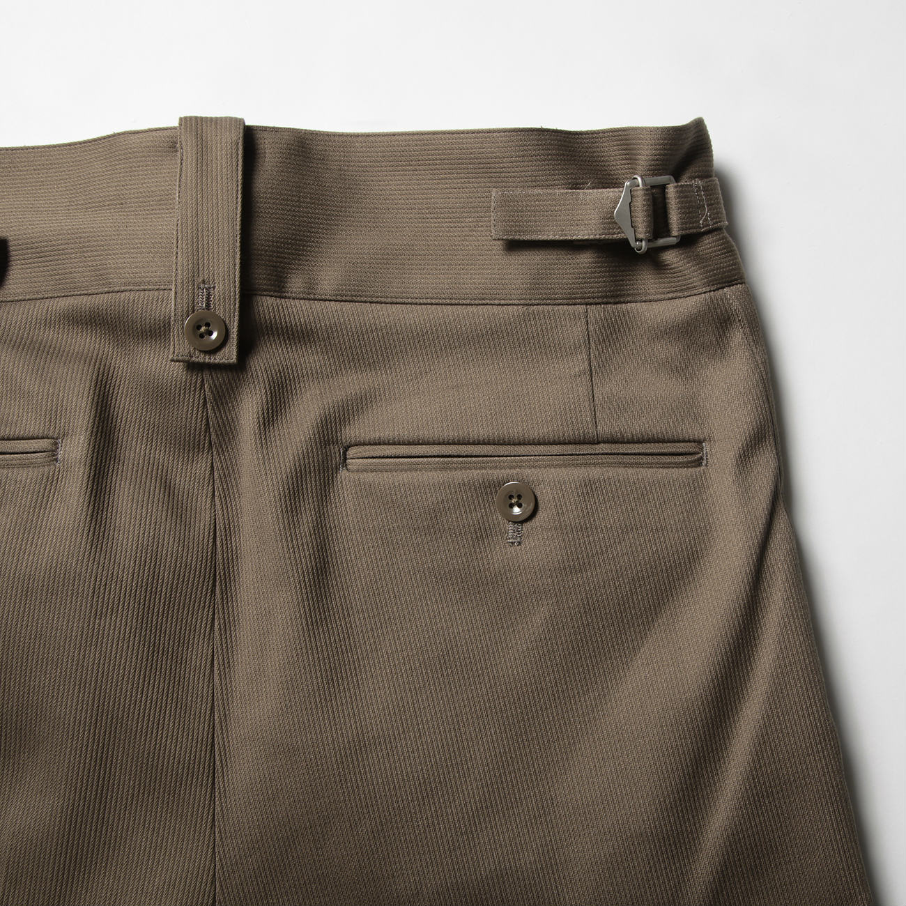 NEAT / ニート | Cotton Pique / Beltless - Khaki | 通販