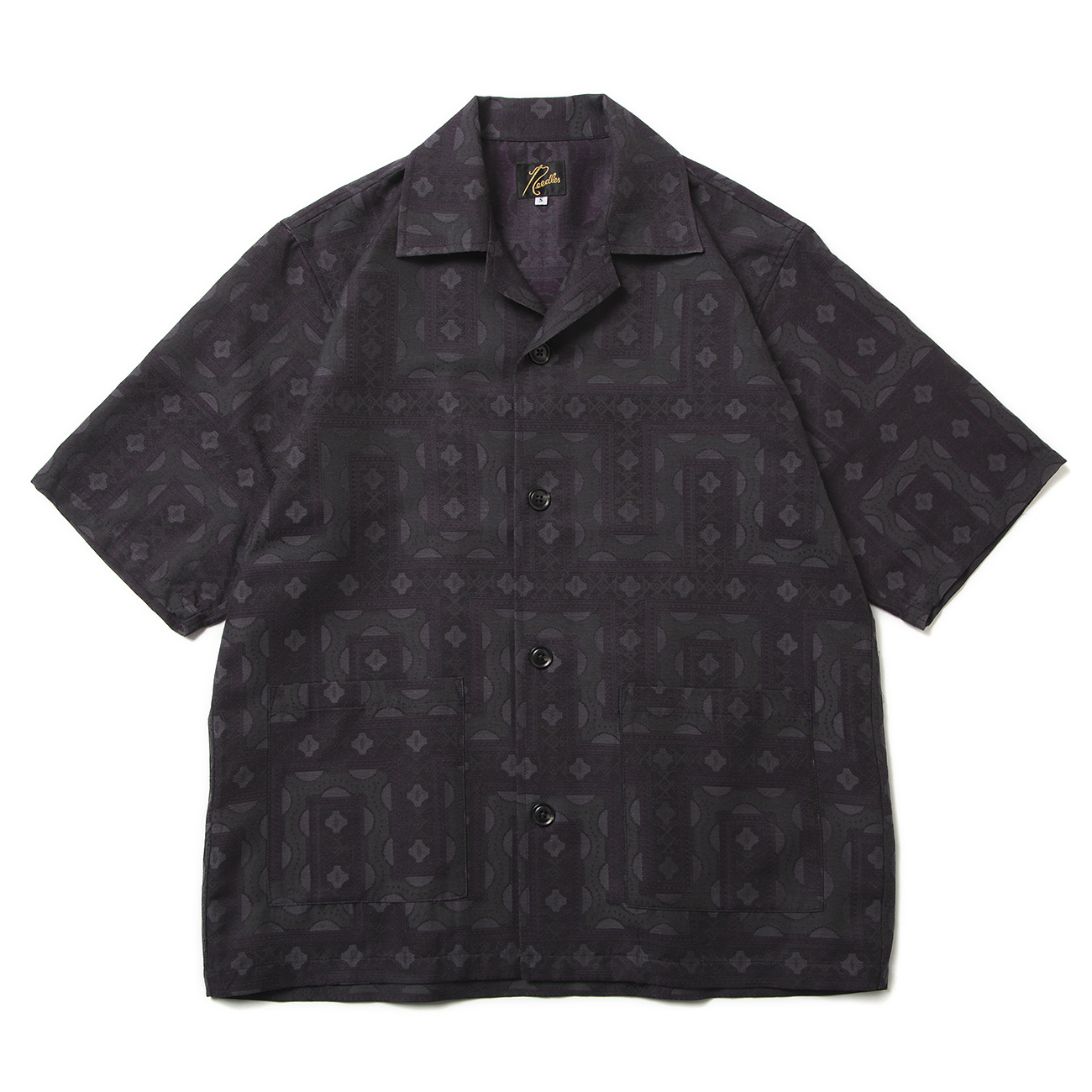 Cabana Shirt - C/PE Ethnic Jq. - Charcoal