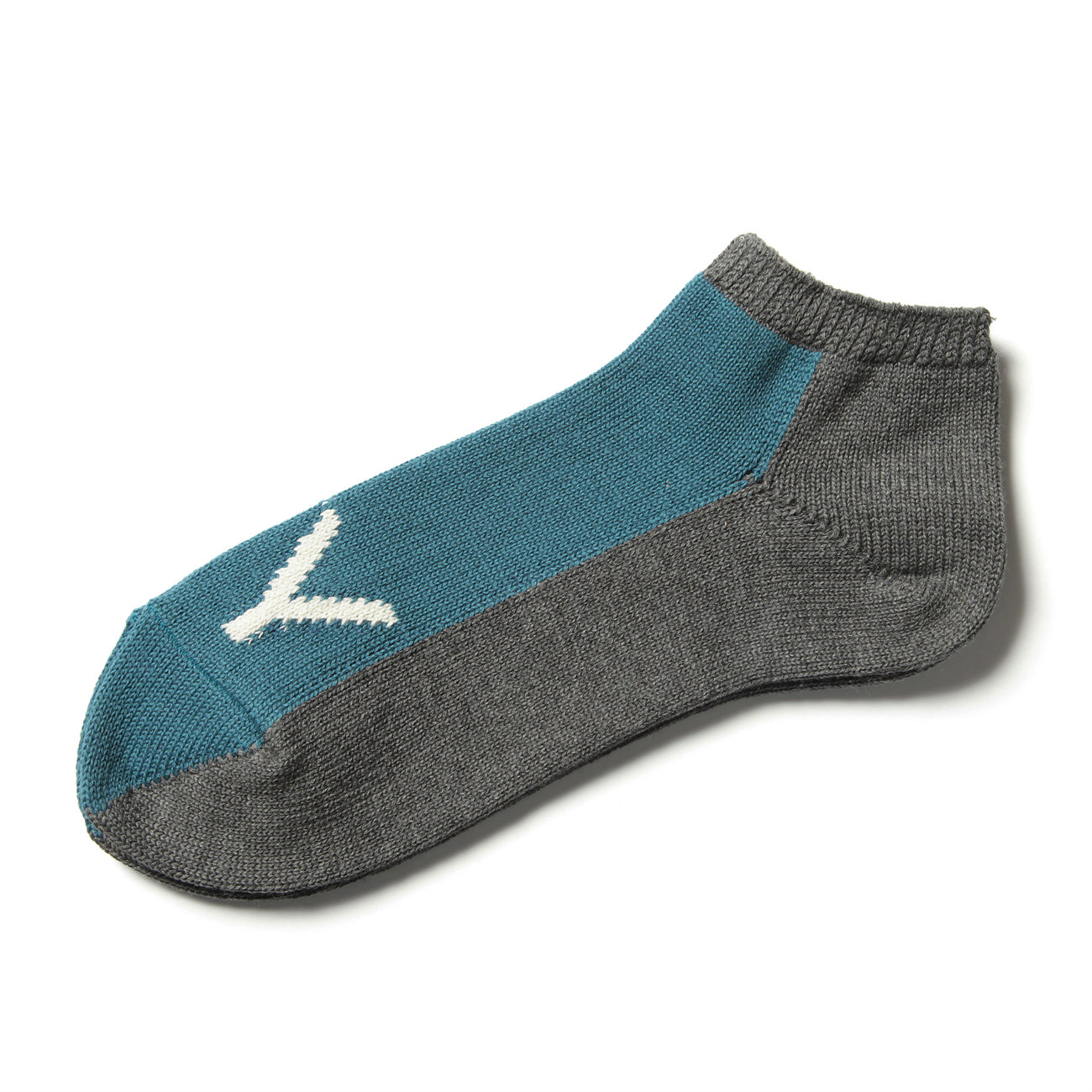 Yohji Yamamoto POUR HOMME / ヨウジ ヤマモト | 2 TONE SHORT SOCKS