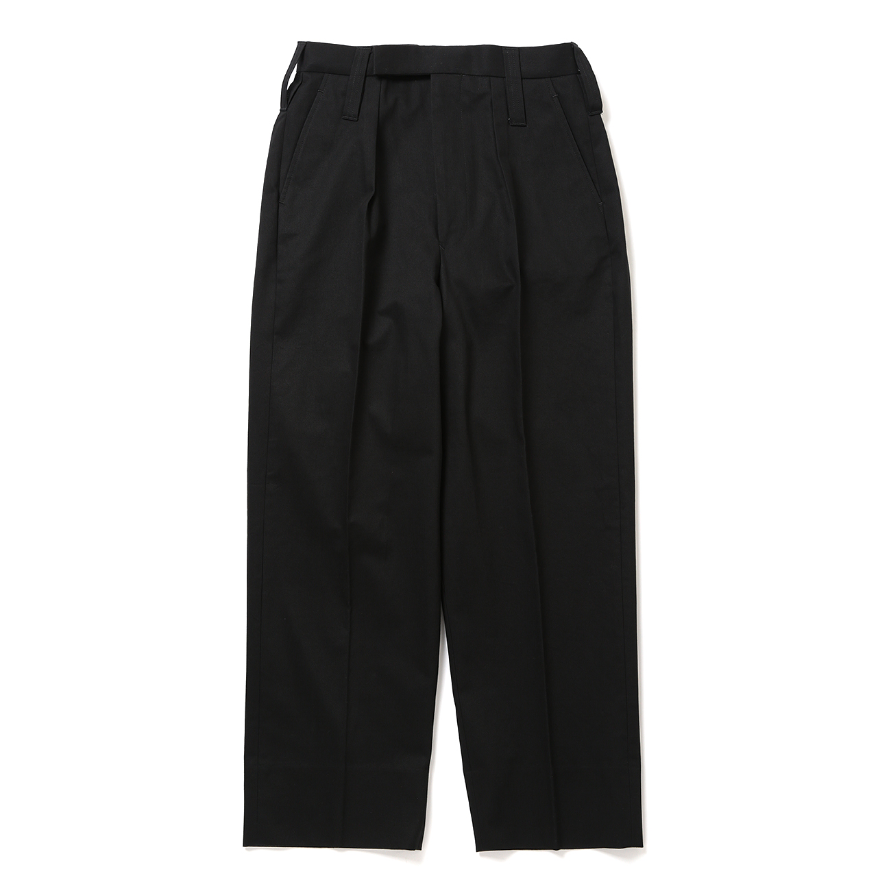 P1K325 Black Watch Check 2tuck Semi Wide Slacks 80s 90s ブラックウォッチ チェック柄 2タック  ワイド スラックス W34