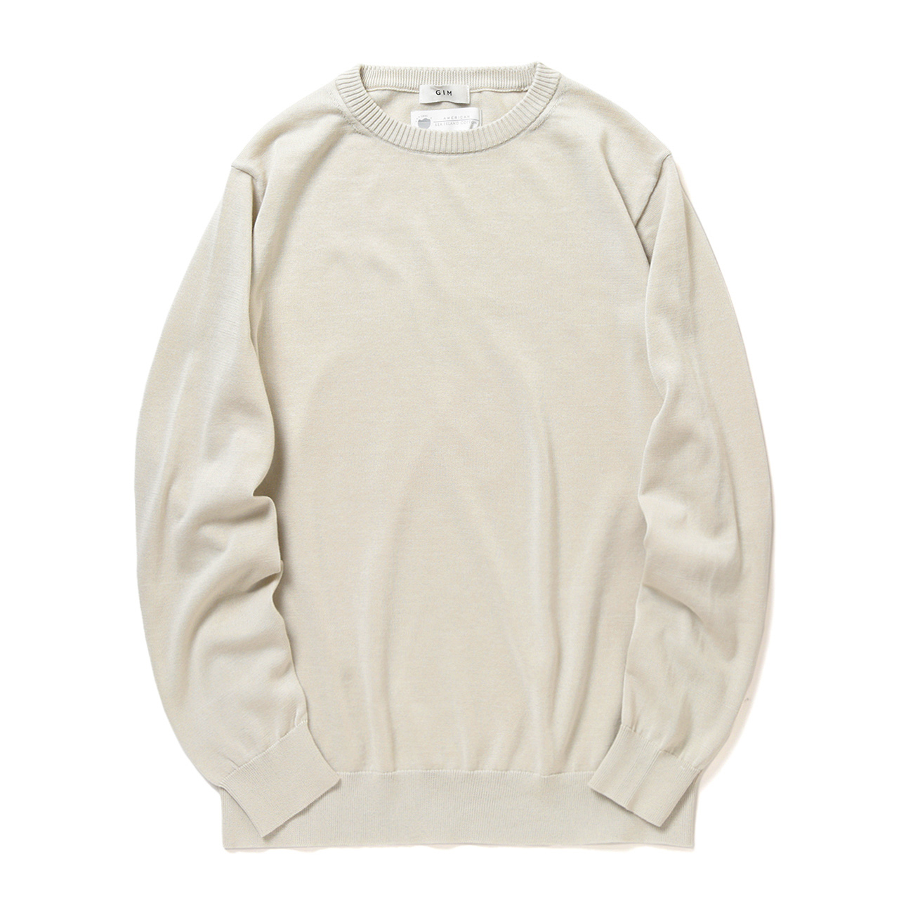GIM / ジム | 14G ASIC天竺 長袖クルー - Beige | 通販 - 正規