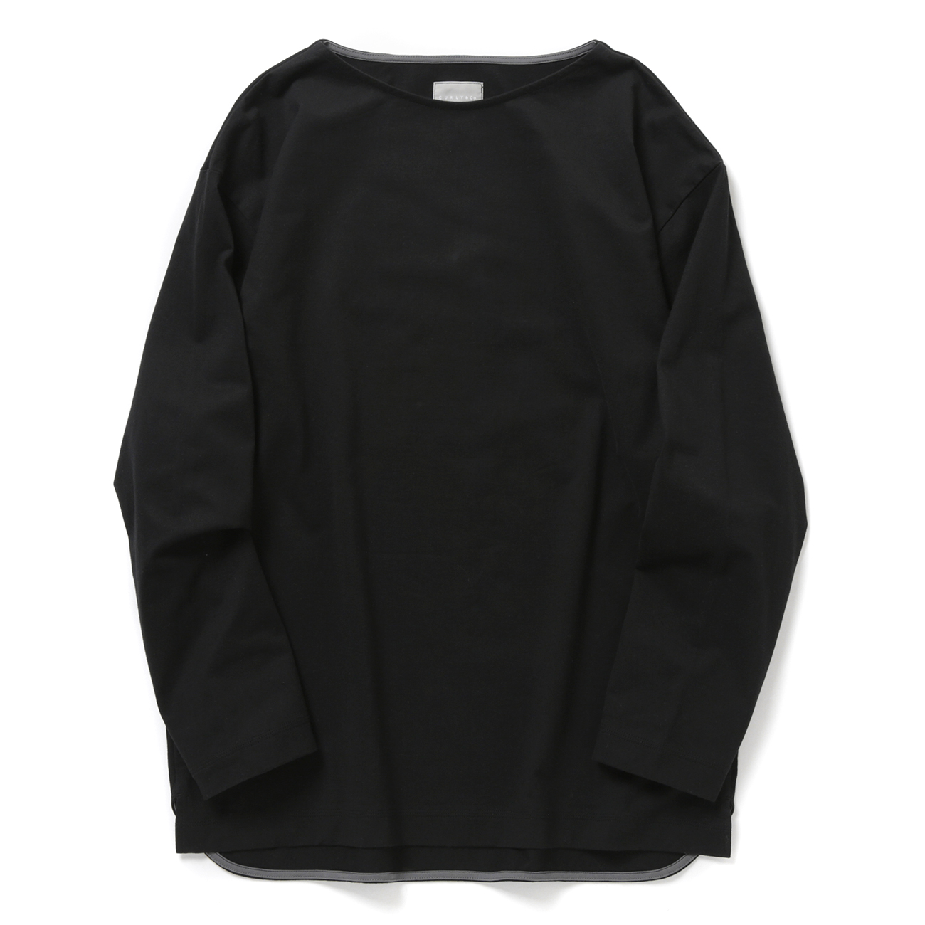 CURLY / カーリー | BIO TEE BOAT-NECK (L/S) - Black | 通販 - 正規