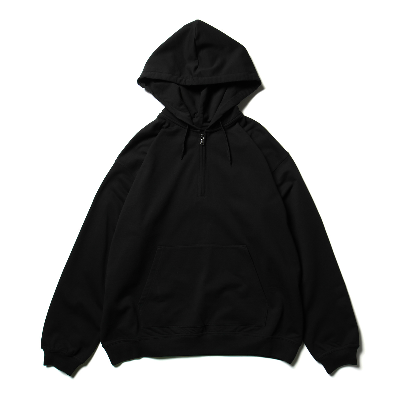 WELLDER / ウェルダー | High Gauge Zip Up Hoodie - Black