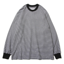 PERS PROJECTS / パースプロジェクト | VICTOR L/S BORDER TEE - White / Black