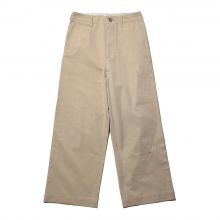AURALEE WASHED FINX LIGHT CHINO PANTS［3］ Auralee Washed Finx Chino One-Tuck Pants Light Khaki