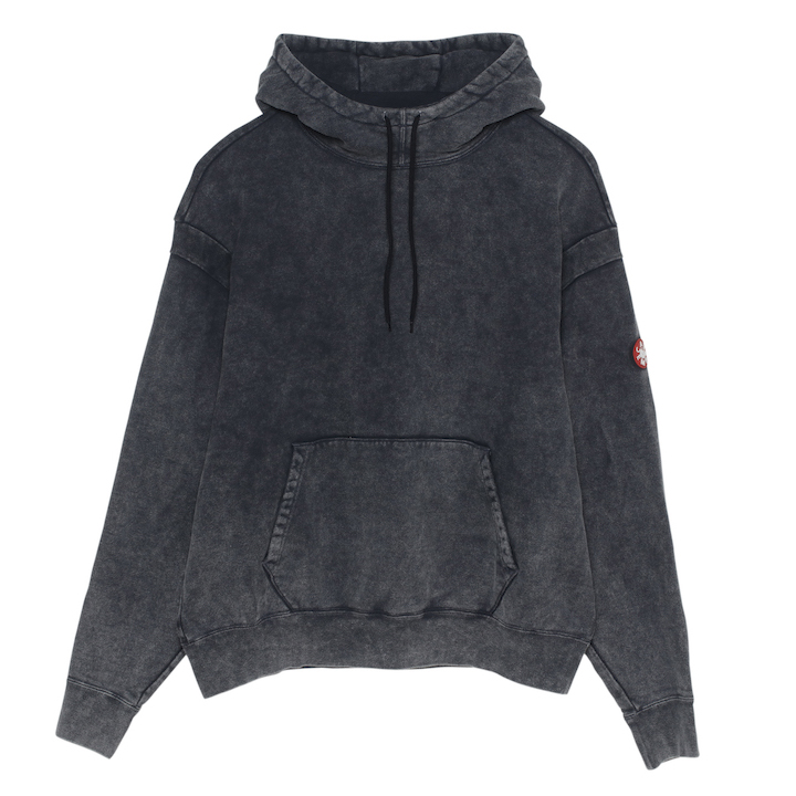 BLEACHED RIB SEAM HEAVY HOODY Grey