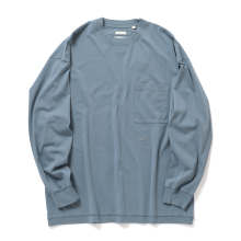 nanamica / ナナミカ | OOAL L/S Pocket Tee - Blue Gray