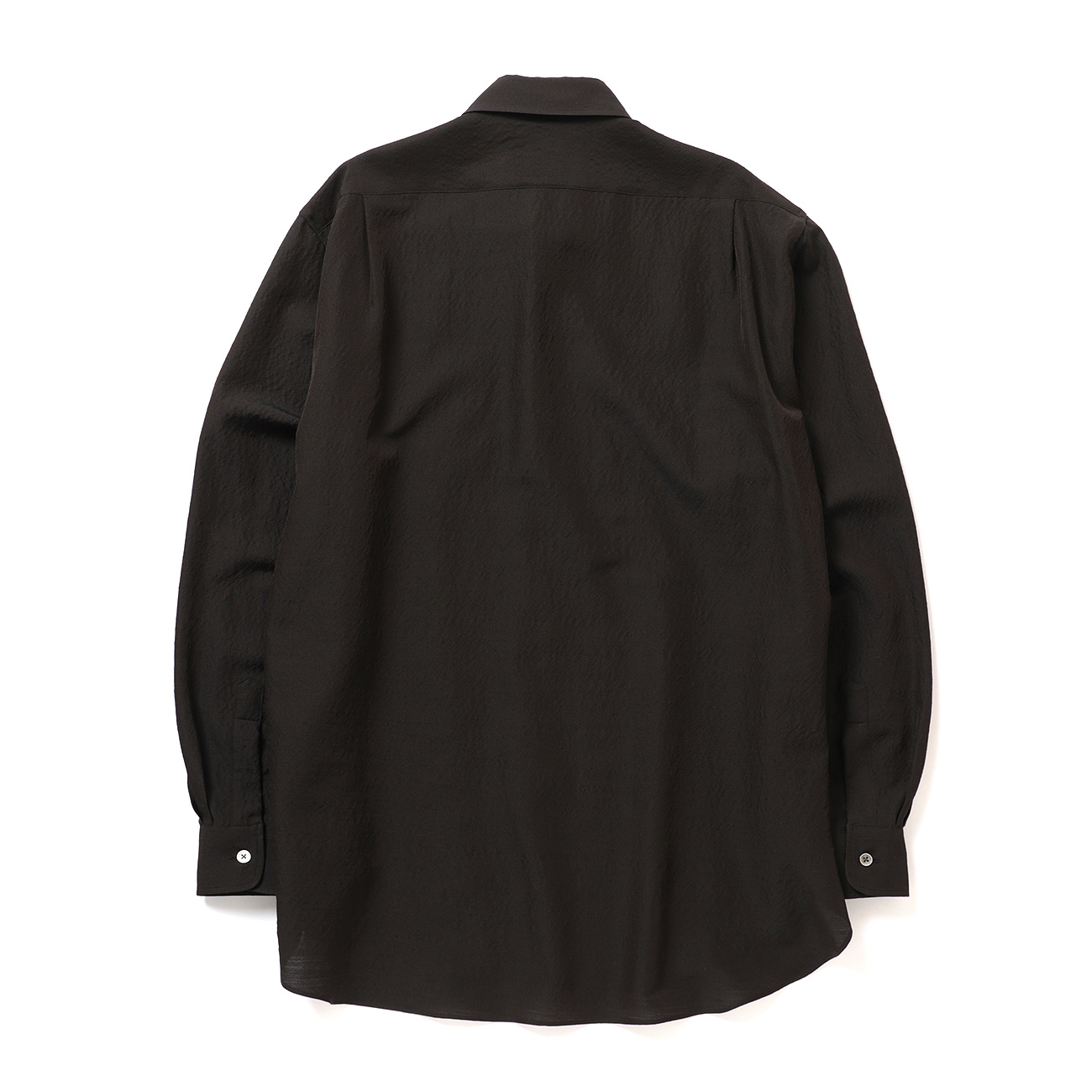 ssstein / シュタイン | WOOL SILK OVERSIZED PLACKET SHIRT - Dark