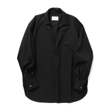 ssstein / シュタイン | SUVIN COTTON OVERSIZED SKIPPER SHIRT - Black