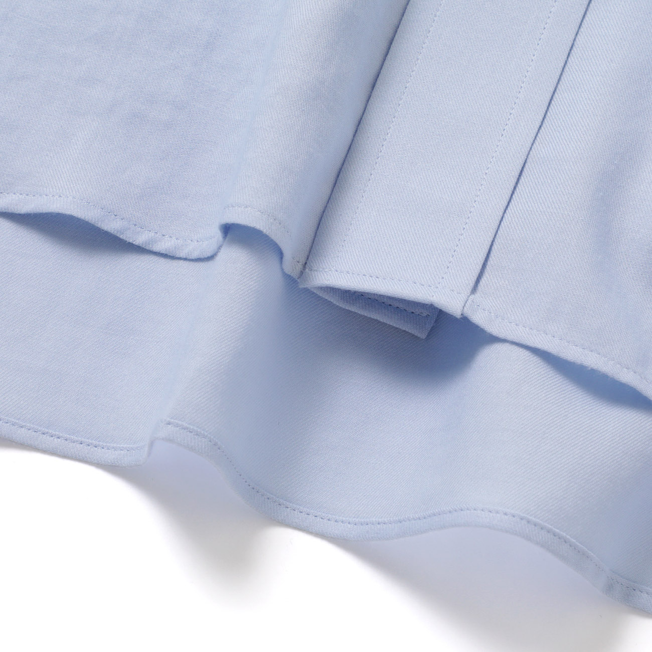 ssstein / シュタイン | COTTON SILK OVERSIZED PLACKET SHIRT - Sax