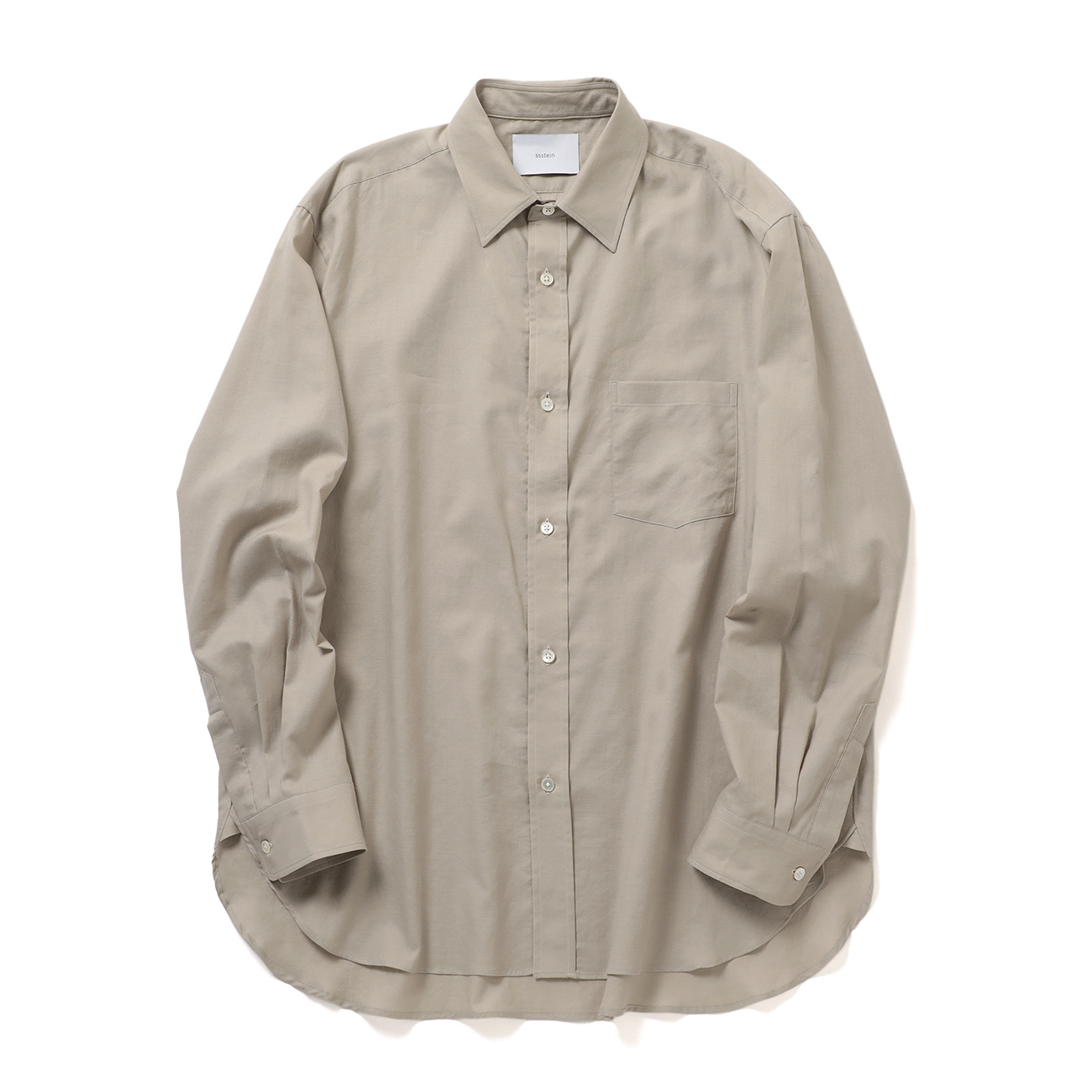 ssstein / シュタイン | COTTON SILK OVERSIZED PLACKET SHIRT