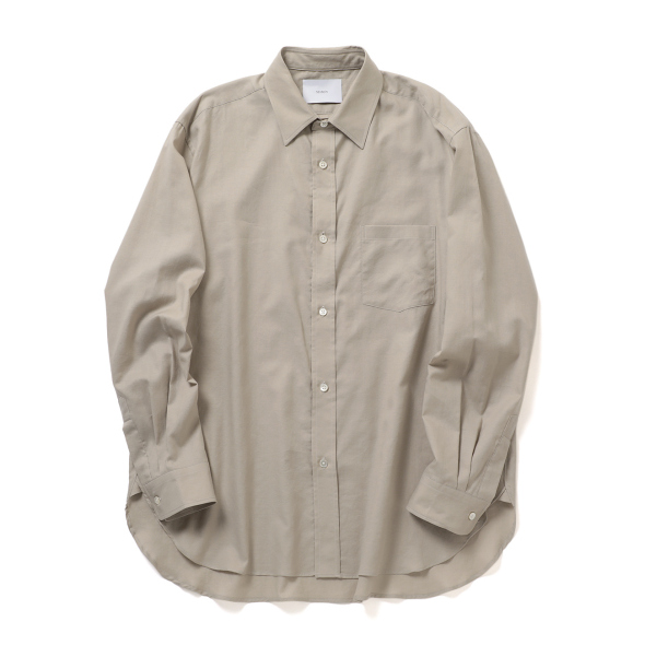 ssstein / シュタイン | COTTON SILK OVERSIZED PLACKET SHIRT