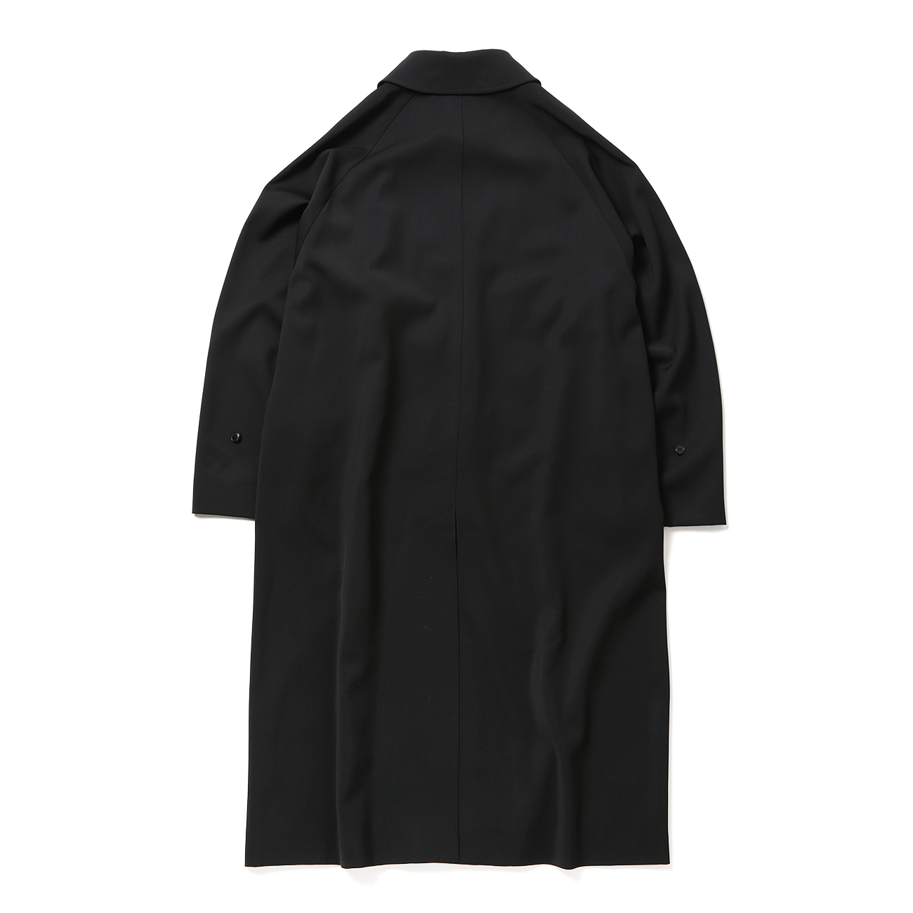 COMOLI / コモリ | ウールギャバ バルカラーコート - Black COMOLI / コモリ | ウールギャバ バルカラーコート - Black
