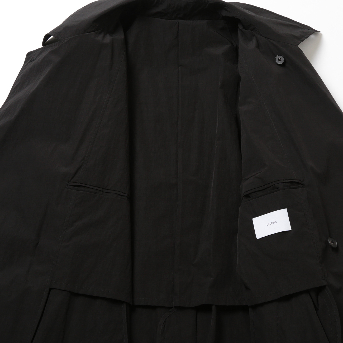 ssstein / シュタイン | WINDPROOF NYLON DOUBLE BREASTED COAT