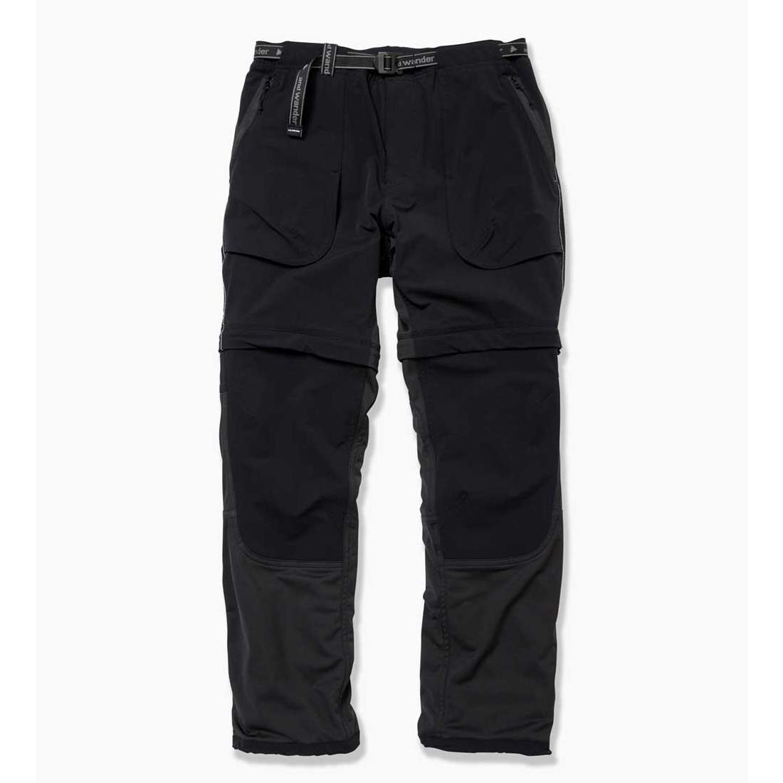 and wander / アンドワンダー | trek 2way pants 2 - Black | 通販